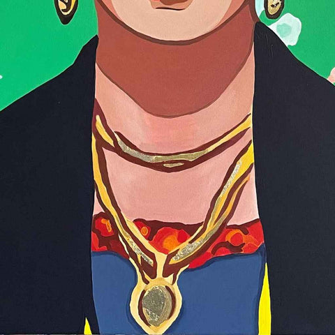 Frida Mixed Media Painting Buy Now on Artezaar.com Online Art Gallery Dubai UAE