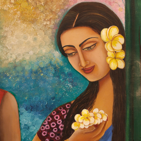 Friends - Oil Painting - Artezaar.com Online Art Gallery
