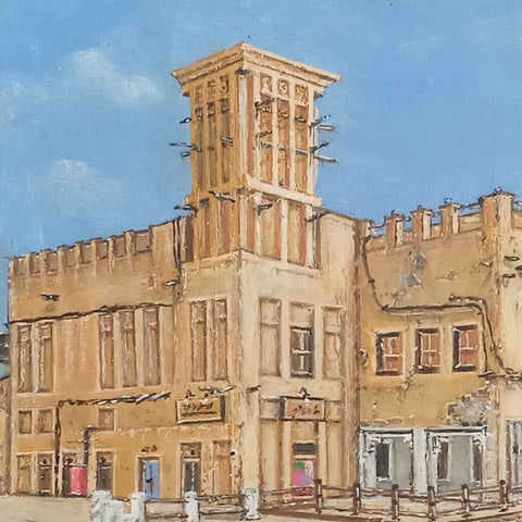 From The Banks Of Al Seef - Acrylic Painting - Artezaar.com Online Art Gallery