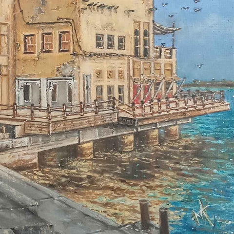 From The Banks Of Al Seef - Acrylic Painting - Artezaar.com Online Art Gallery