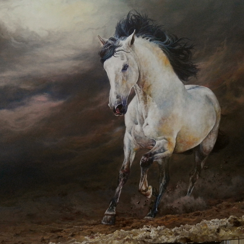 Gale And Grace  - Oil Painting - Artezaar.com Online Art Gallery