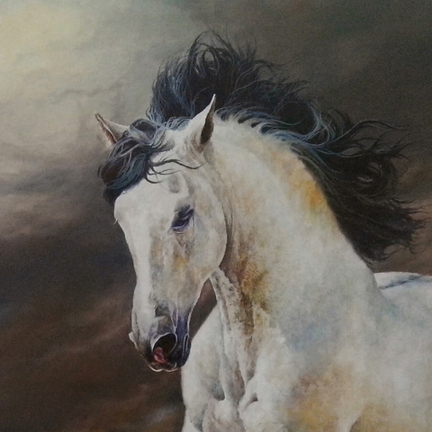 Gale And Grace  - Oil Painting - Artezaar.com Online Art Gallery