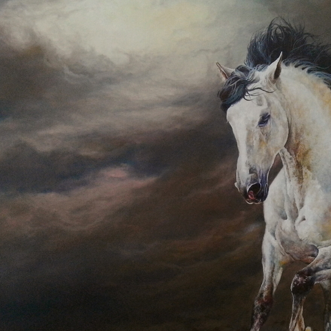 Gale And Grace  - Oil Painting - Artezaar.com Online Art Gallery