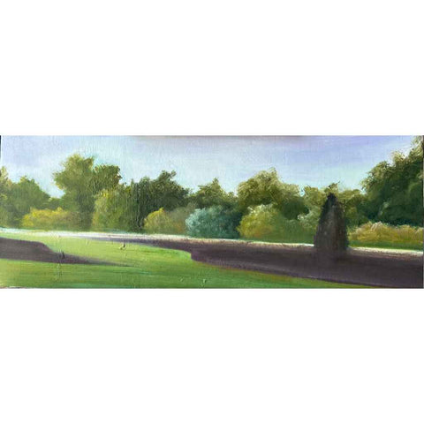 Garden Edge Oil Painting Buy Now on Artezaar.com Online Art Gallery Dubai UAE