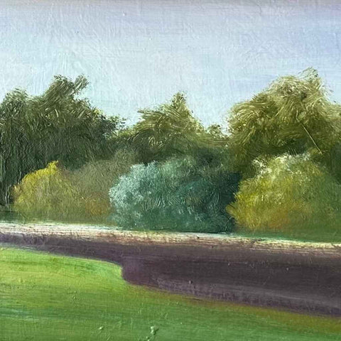 Garden Edge Oil Painting Buy Now on Artezaar.com Online Art Gallery Dubai UAE