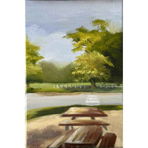 Gathering Quiet at Richmond Park Oil Painting Buy Now on Artezaar.com Online Art Gallery Dubai UAE
