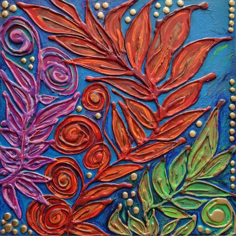 Gilded Flora Of Alexandria - Mixed Media - Artezaar.com Online Art Gallery