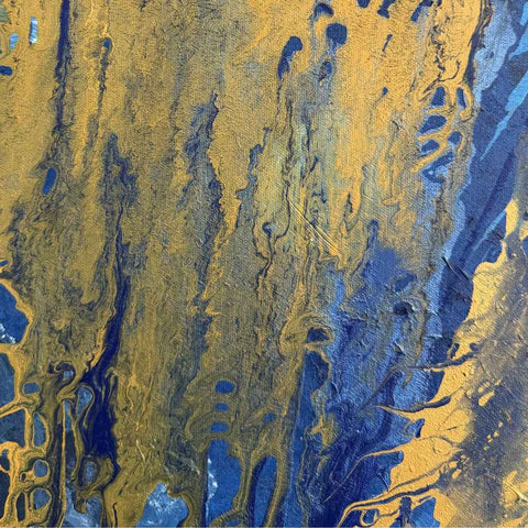 Gilded Tides - Mixed Media - Artezaar.com Online Art Gallery