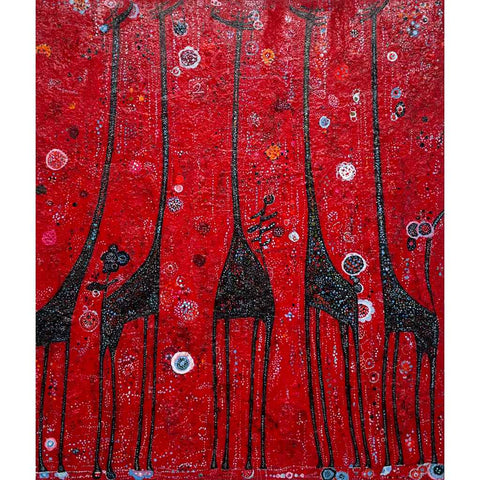 Giraffe Passion Salvage - Acrylic Painting - Artezaar.com Online Art Gallery