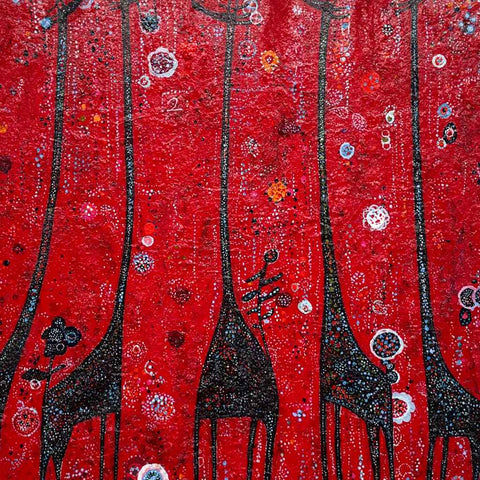 Giraffe Passion Salvage - Acrylic Painting - Artezaar.com Online Art Gallery