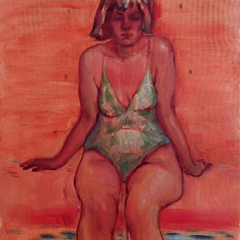 Girl in a Swimsuit Fine Oil Painting Buy Now on Artezaar.com Online Art Gallery Dubai UAE