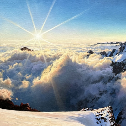 Glacial Majesty - Oil Painting - Artezaar.com Online Art Gallery