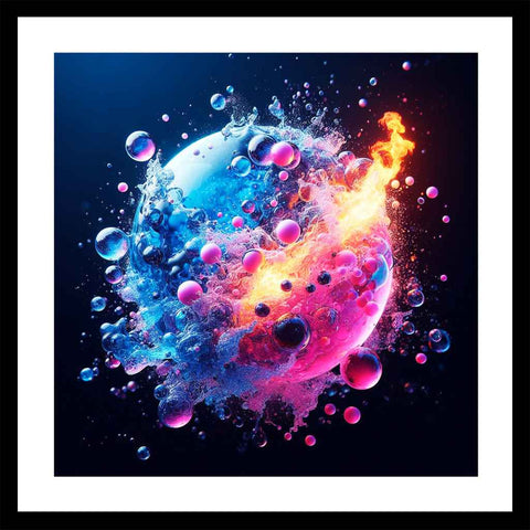 Glass and fire Abstract Synthography Art Buy Now on Artezaar.com Online Art Gallery Dubai UAE