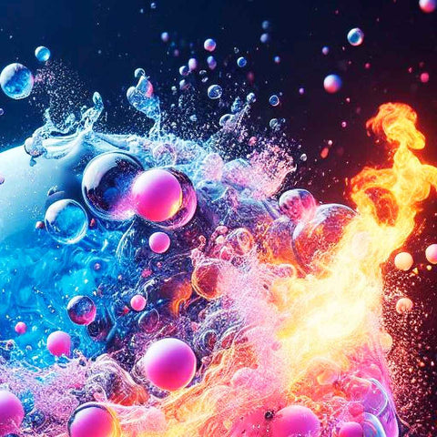 Glass and fire Abstract Synthography Art Buy Now on Artezaar.com Online Art Gallery Dubai UAE
