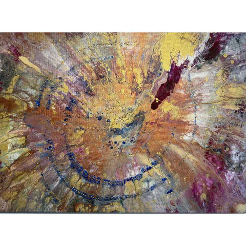 Gold Eruption - Acrylic Painting - Artezaar.com Online Art Gallery
