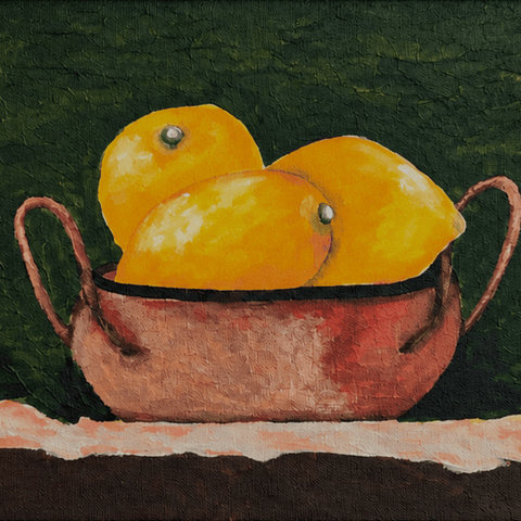 Golden Abundance - Acrylic Painting - Artezaar.com Online Art Gallery
