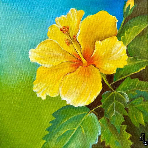 Golden Bloom - Oil Painting - Artezaar.com Online Art Gallery