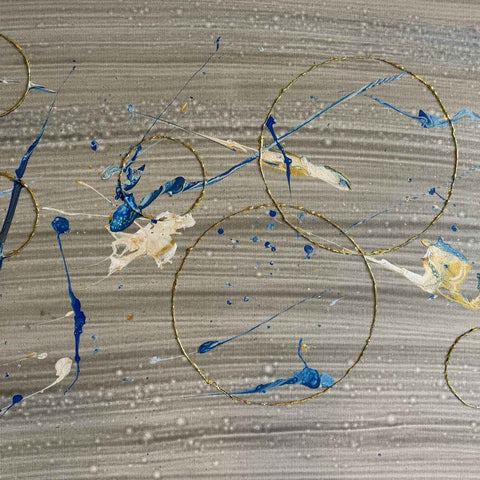 Golden Circle - Acrylic Painting - Artezaar.com Online Art Gallery