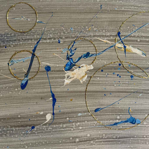 Golden Circle - Acrylic Painting - Artezaar.com Online Art Gallery