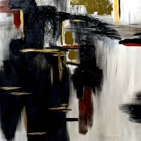 Golden Falls Acrylic Painting Buy Now on Artezaar.com Online Art Gallery Dubai UAE