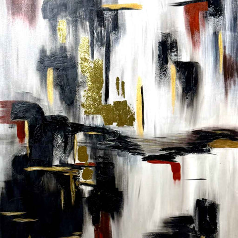 Golden Falls Acrylic Painting Buy Now on Artezaar.com Online Art Gallery Dubai UAE
