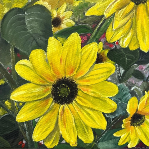 Golden Radiance  - Oil Painting - Artezaar.com Online Art Gallery