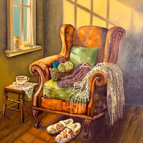 Grandma's House - Oil Painting - Artezaar.com Online Art Gallery