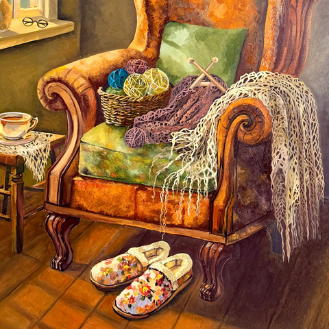 Grandma's House - Oil Painting - Artezaar.com Online Art Gallery