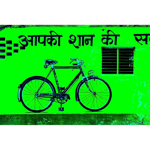 Green Bicycle  - Photography - Artezaar.com Online Art Gallery