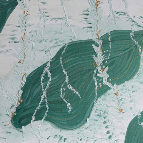 Green Leaves - Acrylic Painting - Artezaar.com Online Art Gallery