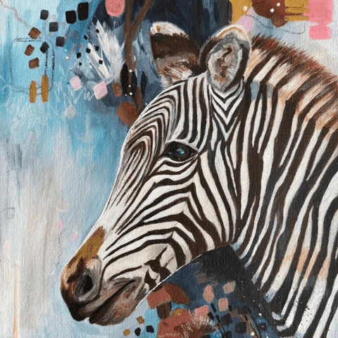 Grevy's Zebra - Mixed Media - Artezaar.com Online Art Gallery