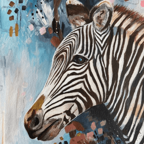Grevy's Zebra - Mixed Media - Artezaar.com Online Art Gallery
