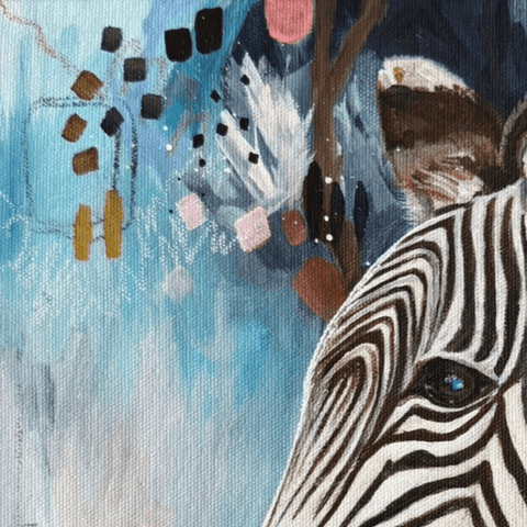 Grevy's Zebra - Mixed Media - Artezaar.com Online Art Gallery