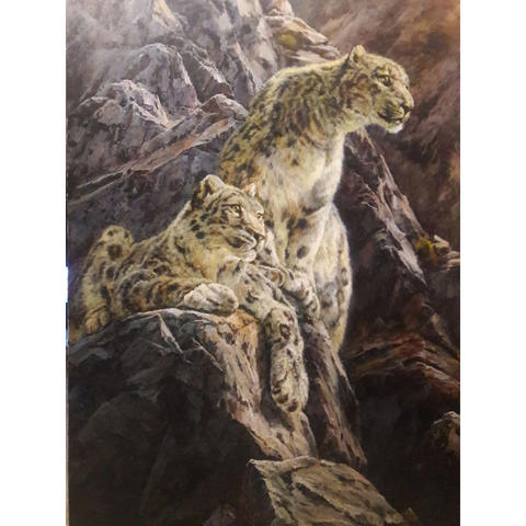 Guarding Of The High Mountains - Oil Painting - Artezaar.com Online Art Gallery