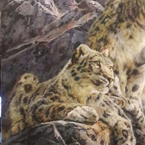 Guarding Of The High Mountains - Oil Painting - Artezaar.com Online Art Gallery