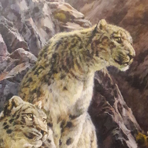 Guarding Of The High Mountains - Oil Painting - Artezaar.com Online Art Gallery