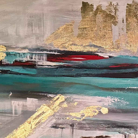 Harmony Abstract Acrylic Painting Buy Now on Artezaar.com Online Art Gallery Dubai UAE