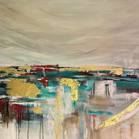 Harmony Abstract Acrylic Painting Buy Now on Artezaar.com Online Art Gallery Dubai UAE