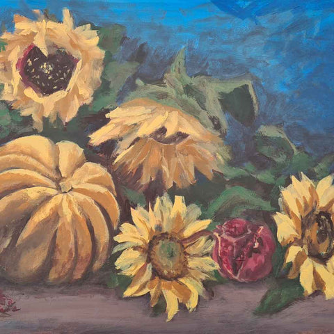 Harvest Symphony Fine Acrylic painting Buy Now on Artezaar.com Online Art Gallery Dubai UAE