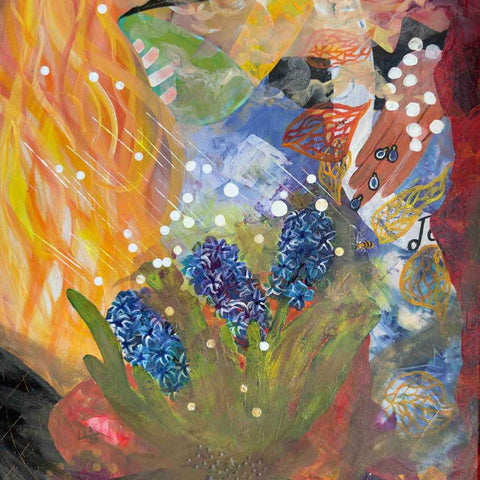 Hearken Abstract Acrylic Painting Buy Now on Artezaar.com Online Art Gallery Dubai UAE