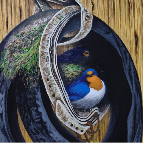 Home Is Where The Heart Is - Acrylic Painting - Artezaar.com Online Art Gallery
