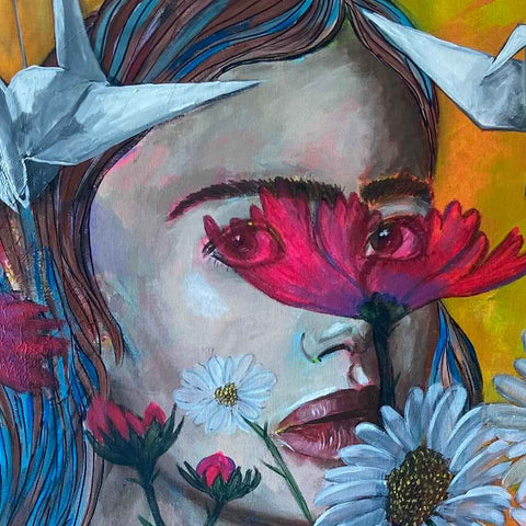 Hope Flies Mixed Media Painting Buy Now on Artezaar.com Online Art Gallery Dubai UAE