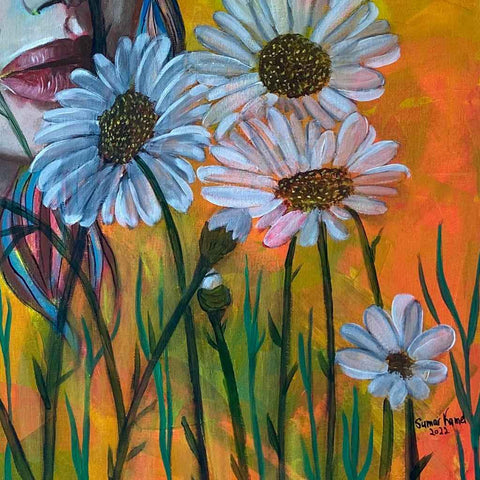 Hope Flies Mixed Media Painting Buy Now on Artezaar.com Online Art Gallery Dubai UAE