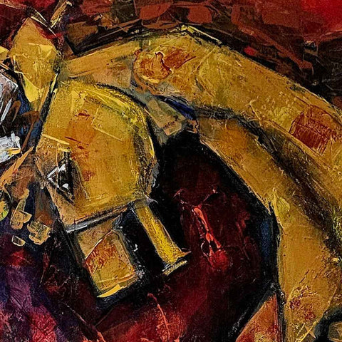 Horse Power Mixed Media Painting Buy Now on Artezaar.com Online Art Gallery Dubai UAE