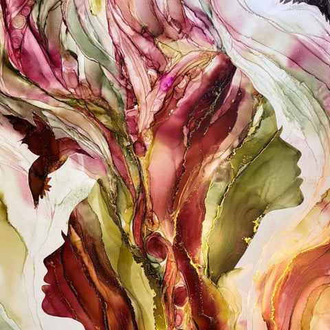 I Got Your Back Alcohol Ink Painting Buy Now on Artezaar.com Online Art Gallery Dubai UAE