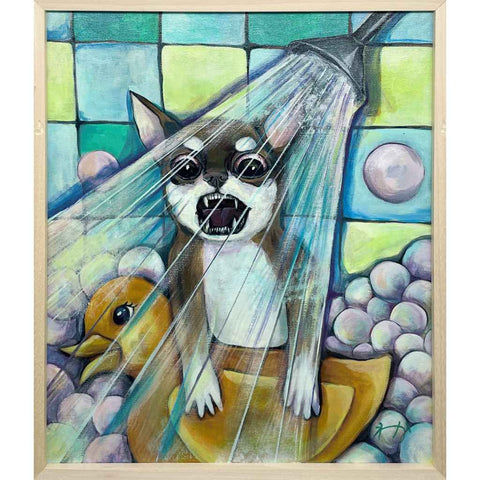 I Hate Baths Acrylic Painting Buy Now on Artezaar.com Online Art Gallery Dubai UAE
