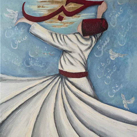Ishq Acrylic Painting Buy Now on Artezaar.com Online Art Gallery Dubai UAE