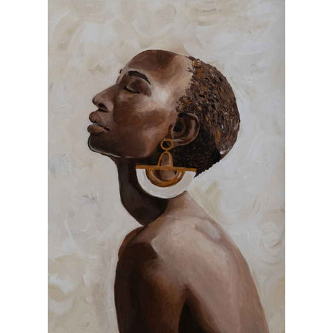 Iman Female Portrait Abstract Pop Art Buy Now on Artezaar.com Online Art Gallery Dubai UAE