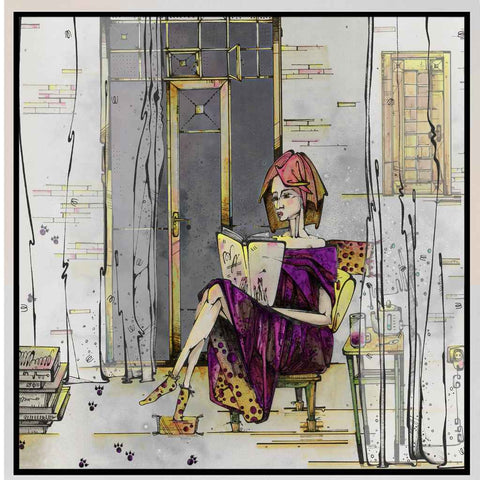 In Between Pages Abstract Digital Print Buy Now on Artezaar.com Online Art Gallery Dubai UAE