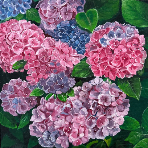 Indigo Mist - Oil Painting - Artezaar.com Online Art Gallery